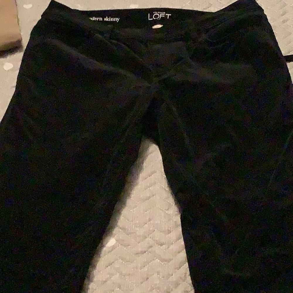 Loft black corduroy jeans